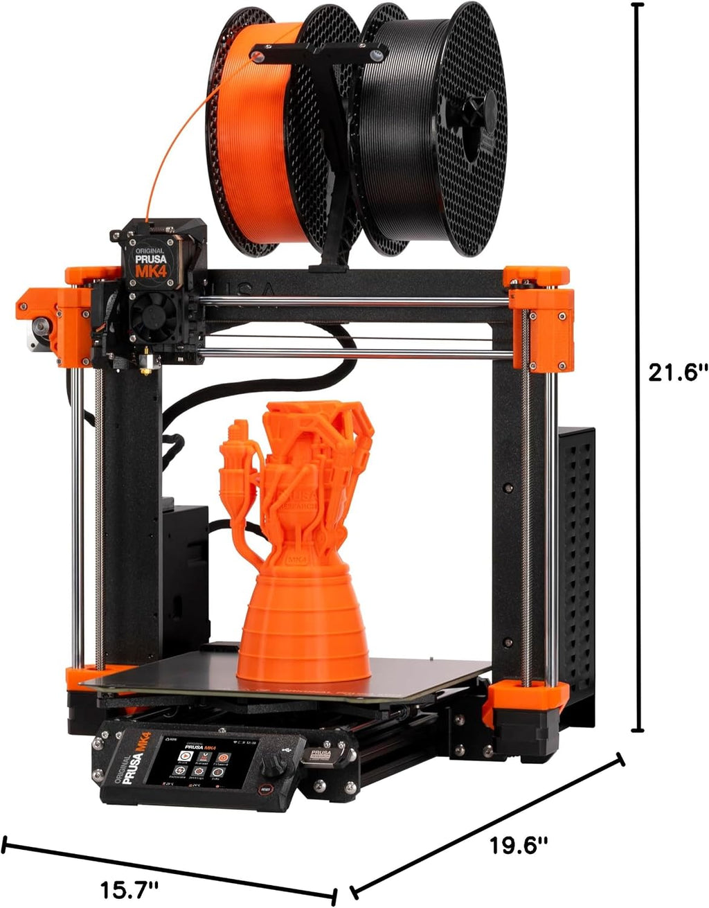 Original Prusa MK4 3D Printer Kit, Removable Sheets, Beginner-Friendly DIY Kit, Fun to Assemble, Automatic Calibration, Filament Sample Included, Build Volume 250×210×220mm