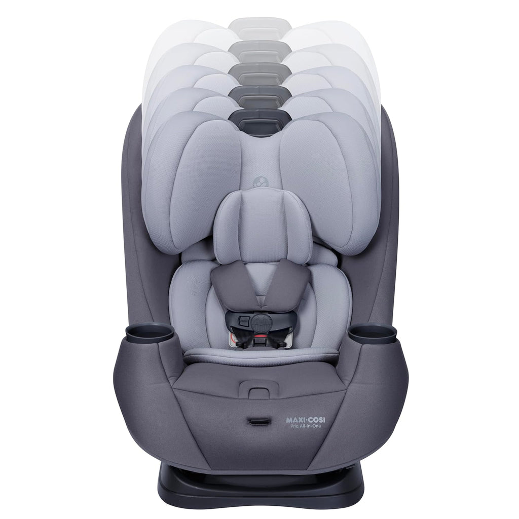 Maxi-Cosi Pria All-in-One Convertible Car Seat, Infant to Toddler Car Seat, Easy-Install Harness, Machine-Washable Cover, 5-100 lbs, Sea Salt