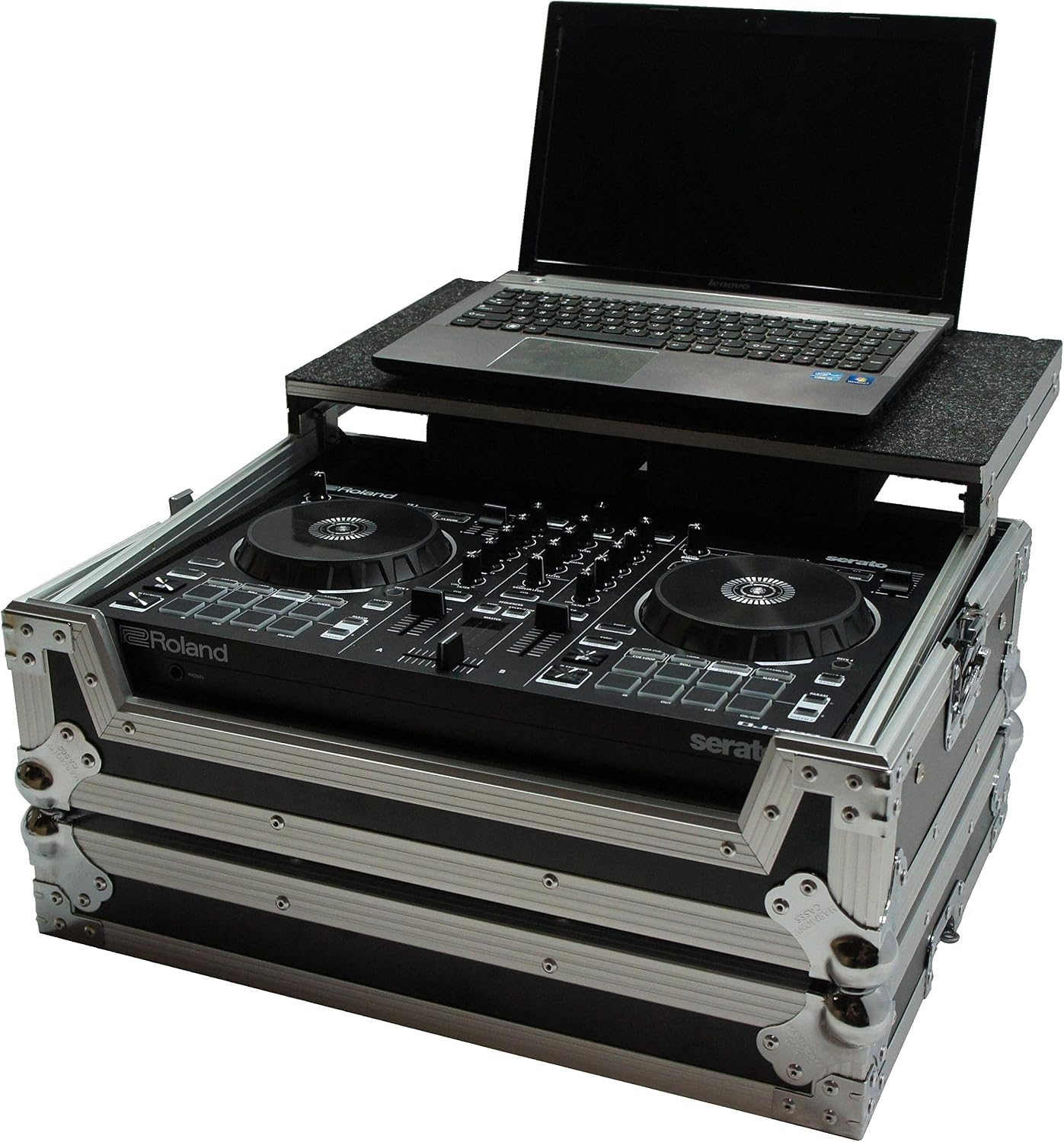 Harmony Audio HCDJ202LT Flight Glided Laptop Stand Dj Custom Case Compatible with Roland DJ-202 New