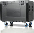 Cable Trunk Road Case with Wheels 35' x 22' x 24' Professional Stackable Heavy Duty ATA Rolling Road Case for DJ Equipment Storage Transport Touring with Casters