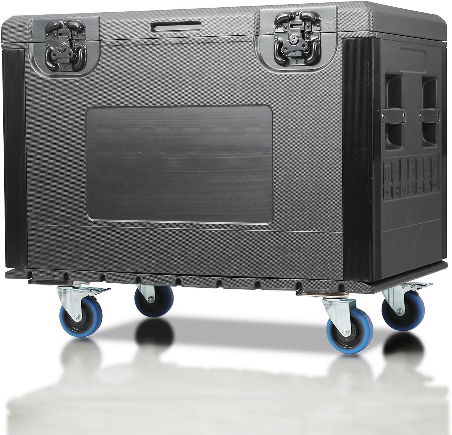 Cable Trunk Road Case with Wheels 35' x 22' x 24' Professional Stackable Heavy Duty ATA Rolling Road Case for DJ Equipment Storage Transport Touring with Casters
