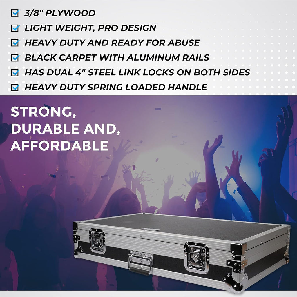 Seismic Audio - Pedal Board Case ATA 34' Storage Rack