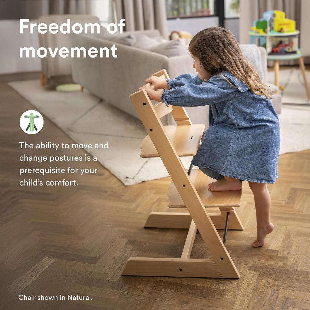 Tripp Trapp Chair from Stokke, Warm Brown - Adjustable, Convertible Chair for Toddlers, Children & Adults - Convenient, Comfortable & Ergonomic - Classic Design