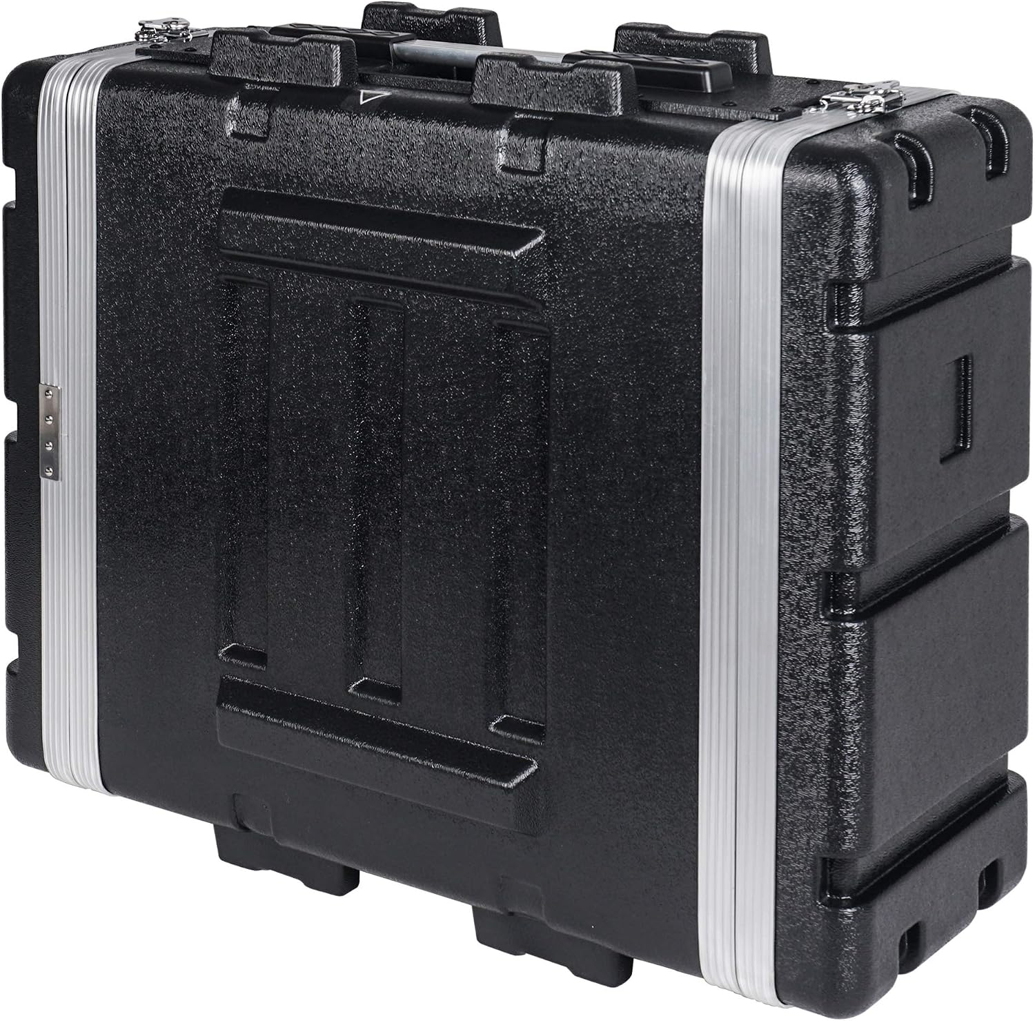 Sound Town Lightweight 4U PA DJ Rack/Road Case with ABS Construction, 19' Depth and Heavy-Duty Latches (STRC-A4U)