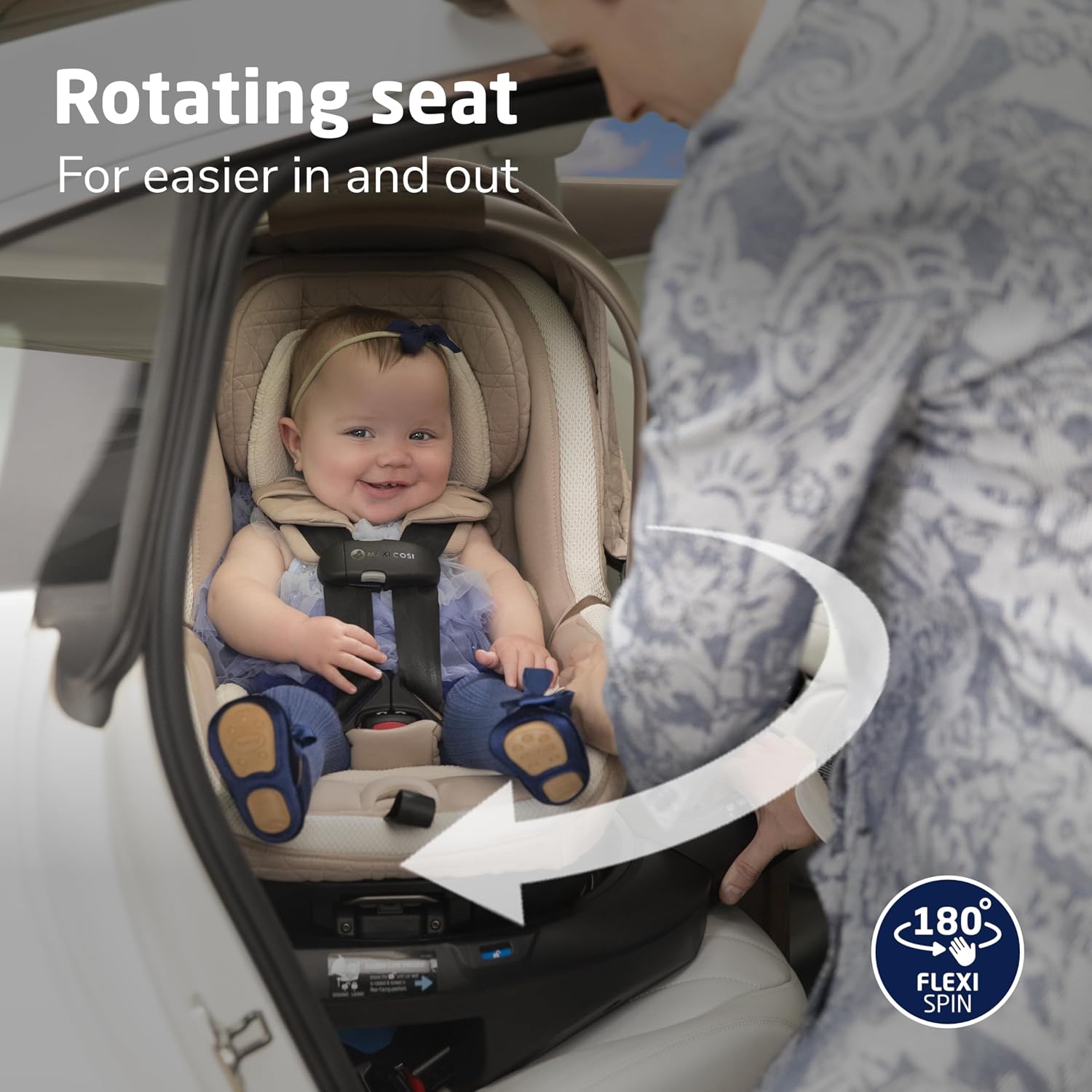 Maxi-Cosi Peri 180° Rotating Infant Car Seat, Natural Heritage
