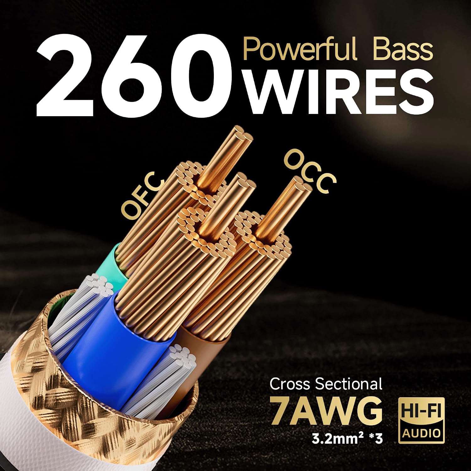 TODN HiFi Audio Power Cable and Power Conditioner with Filtered Outlets and Surge Protector for Home Theater