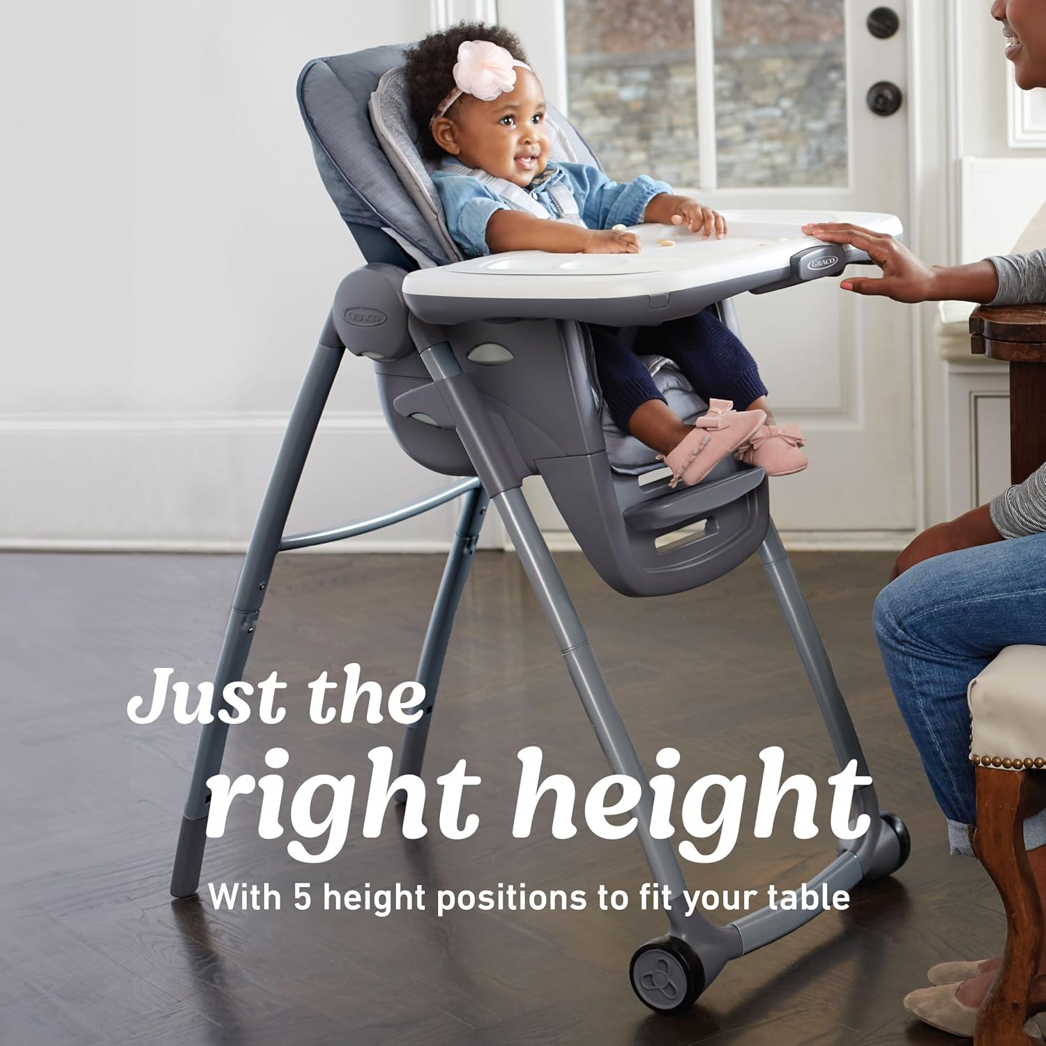 Graco® Table2Table Premier Fold 7 in 1 Convertible High Chair | Converts to Dining Booster Seat Kids Table and More Maison