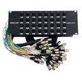 Seismic Audio Speakers Rack Mount 32 Channel XLR TRS Combo Splitter Snake Cable, 5' And 15' XLR Trunks, 32 Channel Splitter