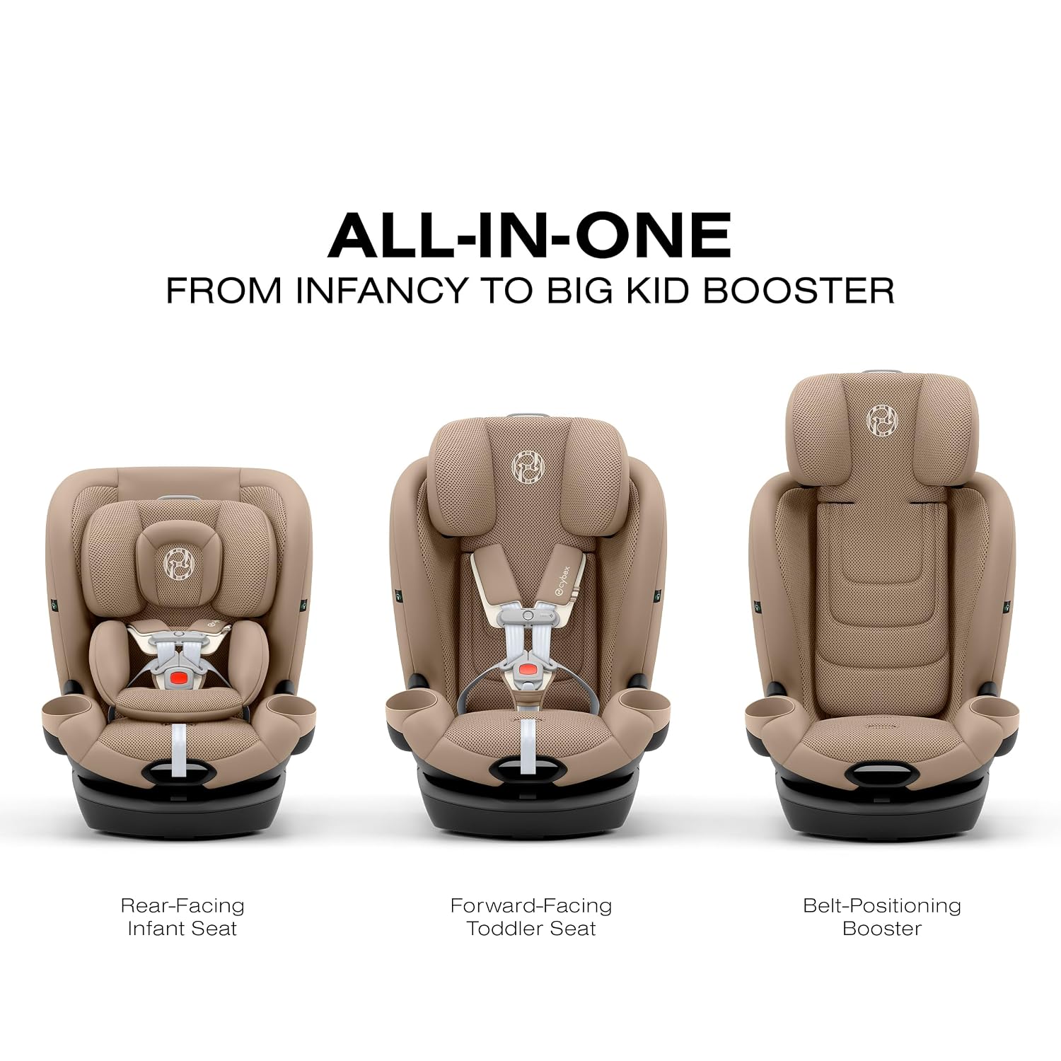 Callisto G 360 Rotating All-in-One Convertible Car Seat - Almond Beige