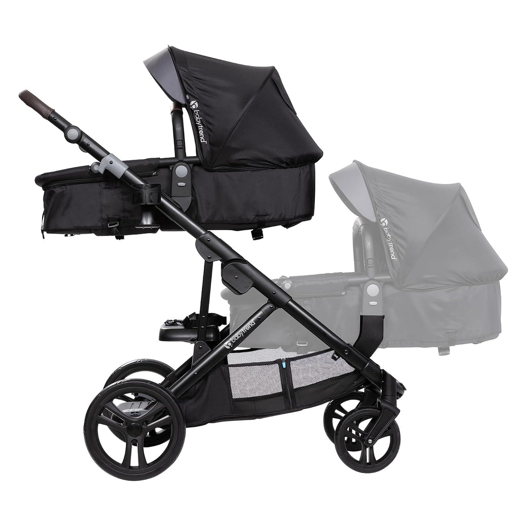 Baby Trend Morph Single to Double Stroller Second Seat, Dash Black