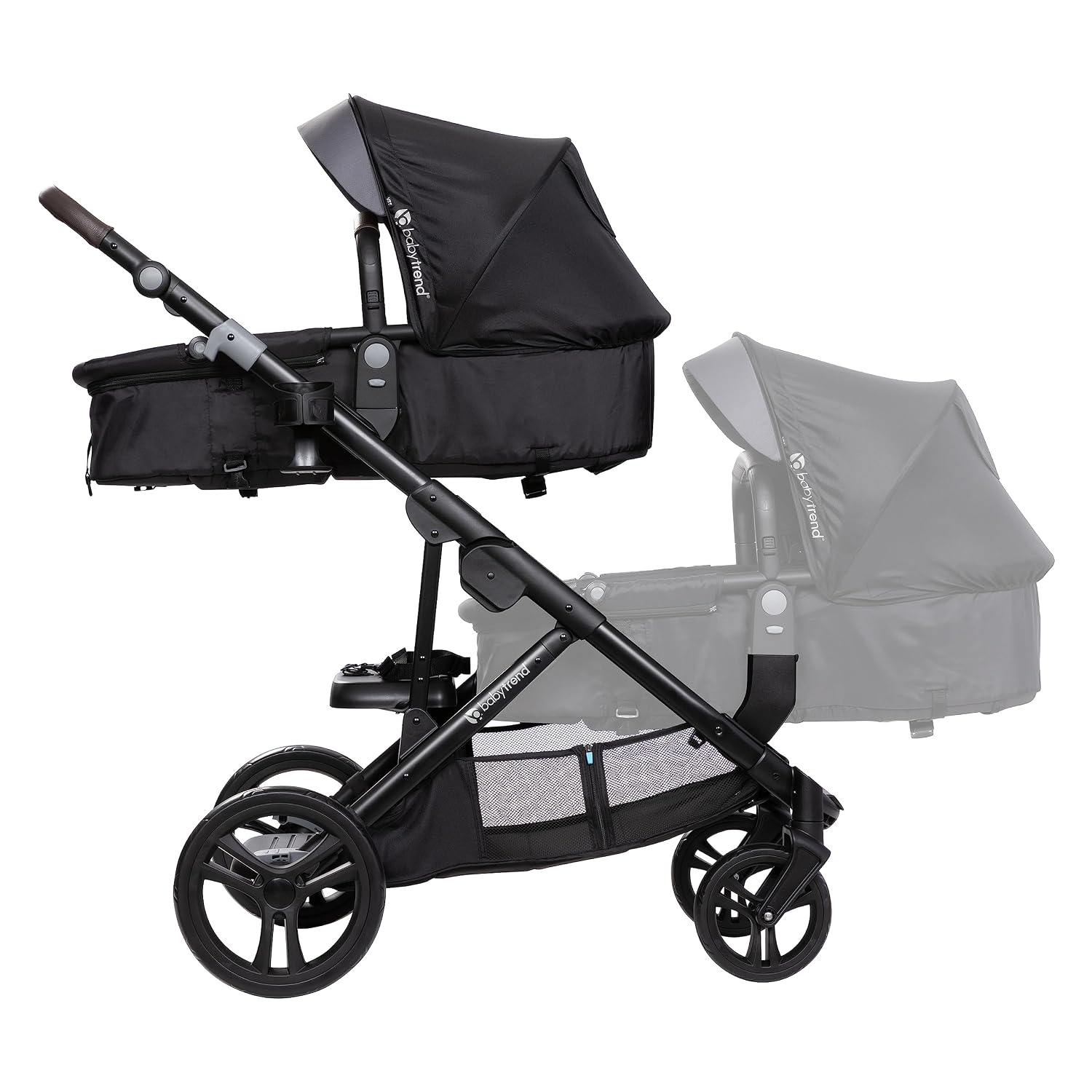 Baby Trend Morph Single to Double Stroller Second Seat, Dash Black