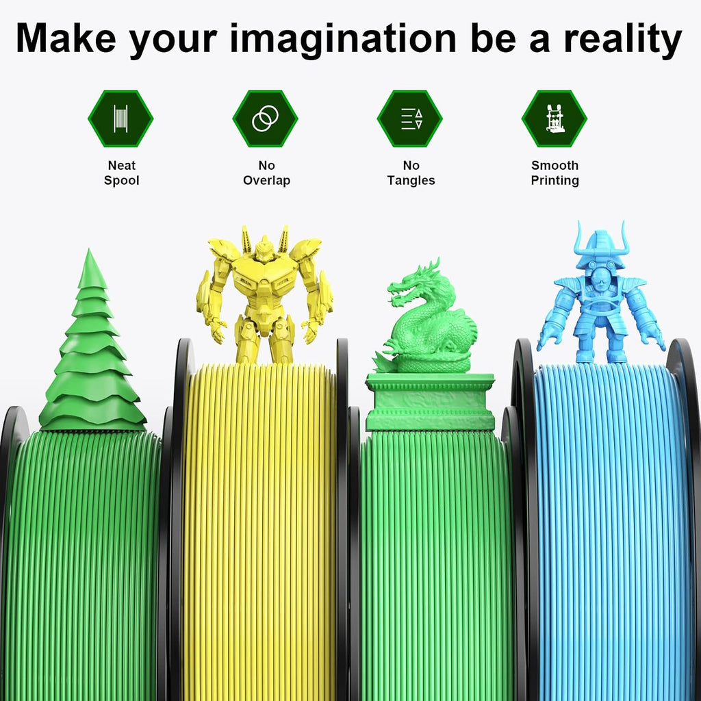 HEPHI3D Tina2 3D Printer Kit Fully Assembly, with 4 Colors PLA Filament Bundle, Auto Bed Leveling Mini 3D Printer for Beginners and Kids, School, Office, Home Using