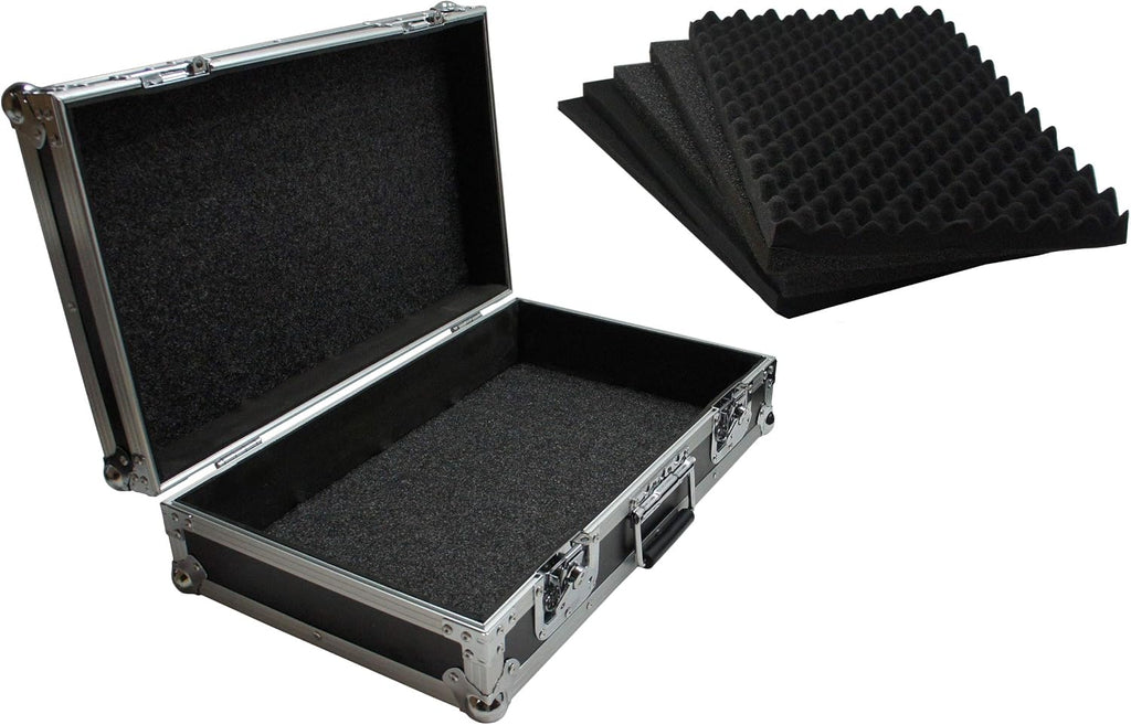 Harmony Audio HCLUC Flight 22' x 13' x 5-3/8' Pick & Pluck Foam Utility Locking Case