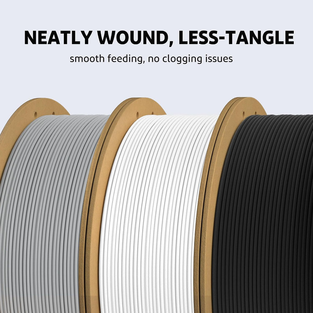 ELEGOO PLA Plus Filament Bundle Black 10KG, 1.75mm PLA+ Tough 3D Printer Filament Dimensional Accuracy +/- 0.02mm, 10 Pack 1kg Spool(2.2lbs) Fits for Most FDM 3D Printers