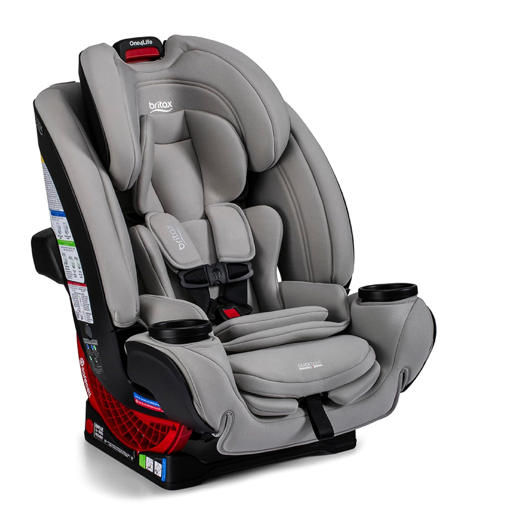 Britax One4Life All-in-One Car Seat, Up to 10 Years of Use, Rear Facing, Forward Facing, & Booster Modes, Extended Rear-Facing, ClickTight Installation & Breathable SafeWash Fabrics — Parchment