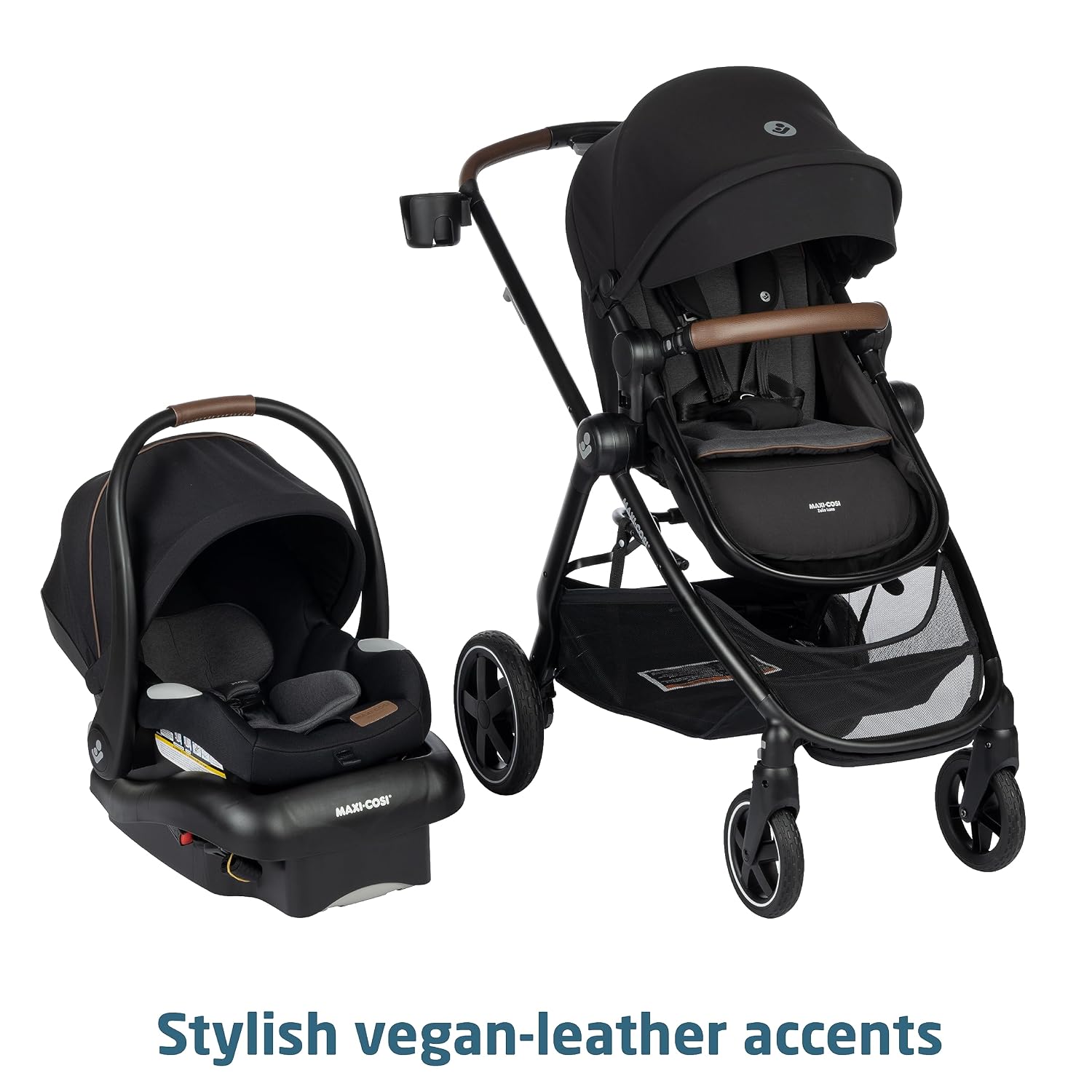 Maxi-Cosi Zelia™ Luxe 5-in-1 Modular Travel System in New Hope Black