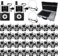 Retekess T130U(4nd Gen T130) Wireless Tour Guide System,Clear Sound Quality Digital Tour Guide Headsets, 200m, Stable Signal, Assistive Listening System for factory,Travel(2 Transmitters 32 Receivers)