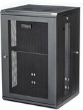 StarTech 4-Post 18U Wall Mount Network Cabinet w/ 1U Shelf, 19' Wall-Mounted Server Rack Kit for IT / Data Computer Equipment, Ships Fully Assembled