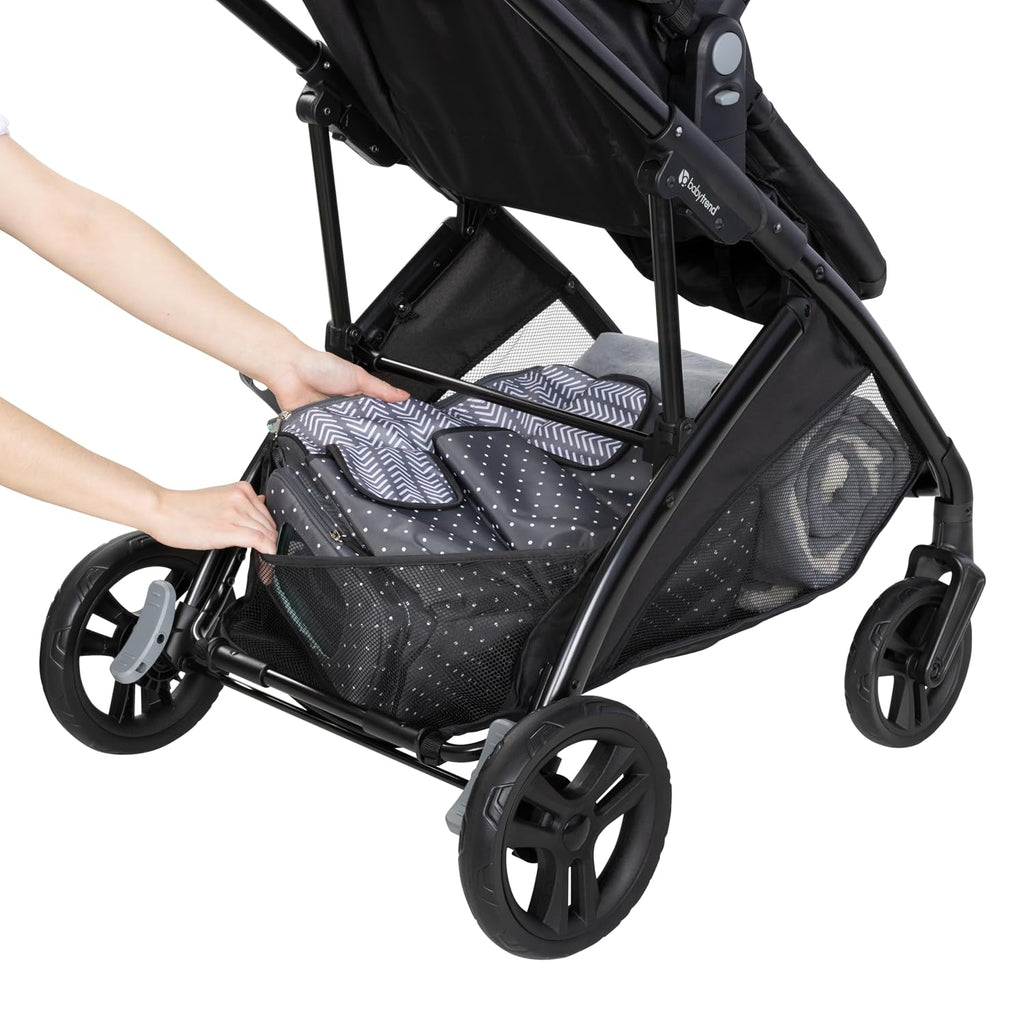 Baby Trend Passport Switch 6-in-1 Modular Travel System with EZ-Lift Plus Infant Car Seat, Midnight Cocoa