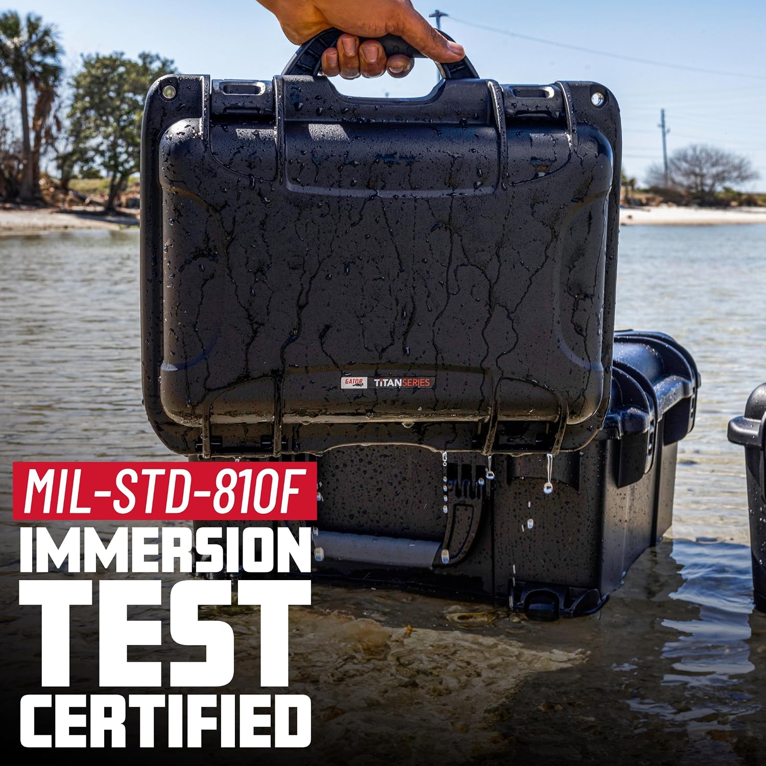 Gator Cases Titan Series Waterproof Utility/Equipment Case with Diced Foam Insert, 20.5' x 11.3' x 7.5' (GU-2011-07-WPDF)