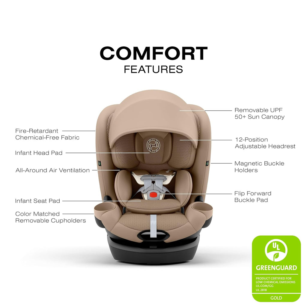 Callisto G 360 Rotating All-in-One Convertible Car Seat - Almond Beige