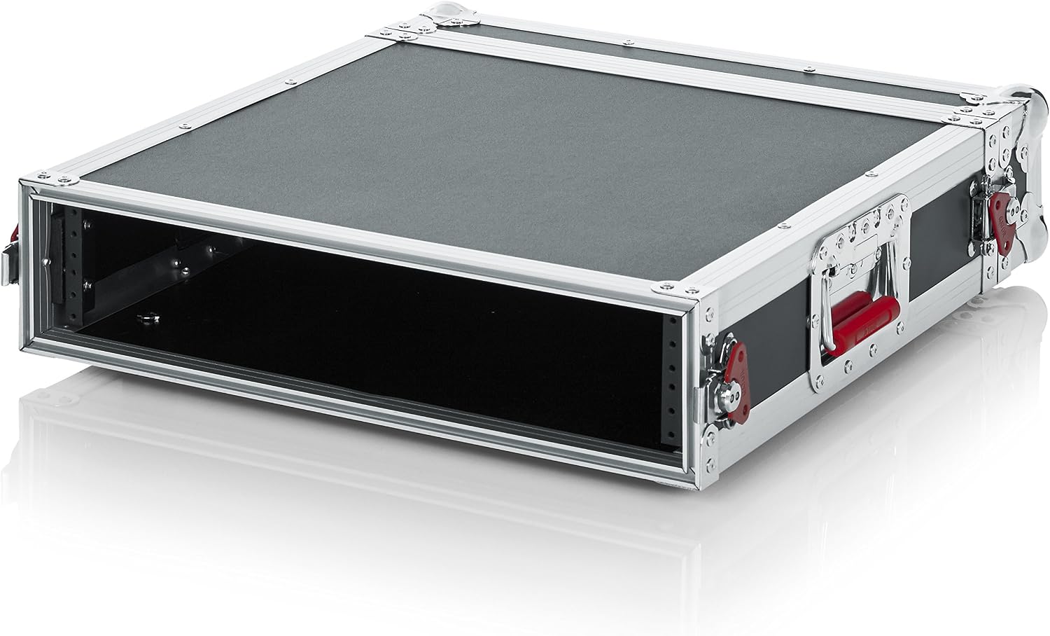 Gator Cases G-Tour Series Audio Road Rack with Heavy-Duty Tour Grade Hardware, 17' Rackable Depth, 2U Rack Space (G-Tour 2U)