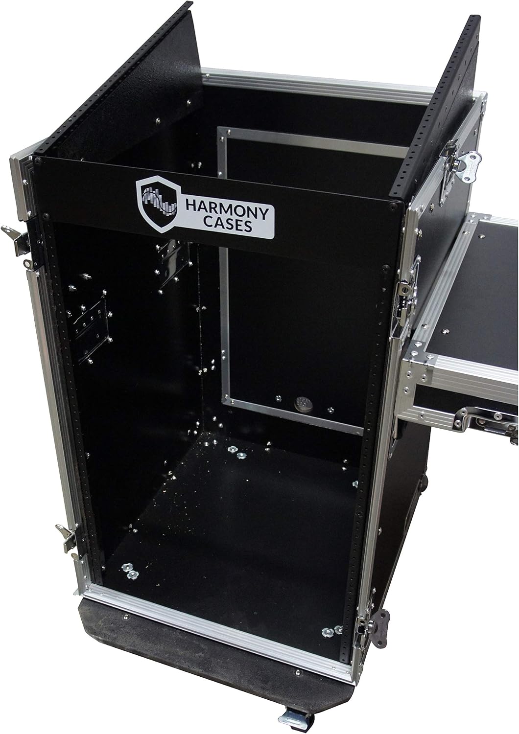 Harmony Audio HC11M16UCT Flight 11U Slant Top Mixer Case 18U Vertical Rack with Table