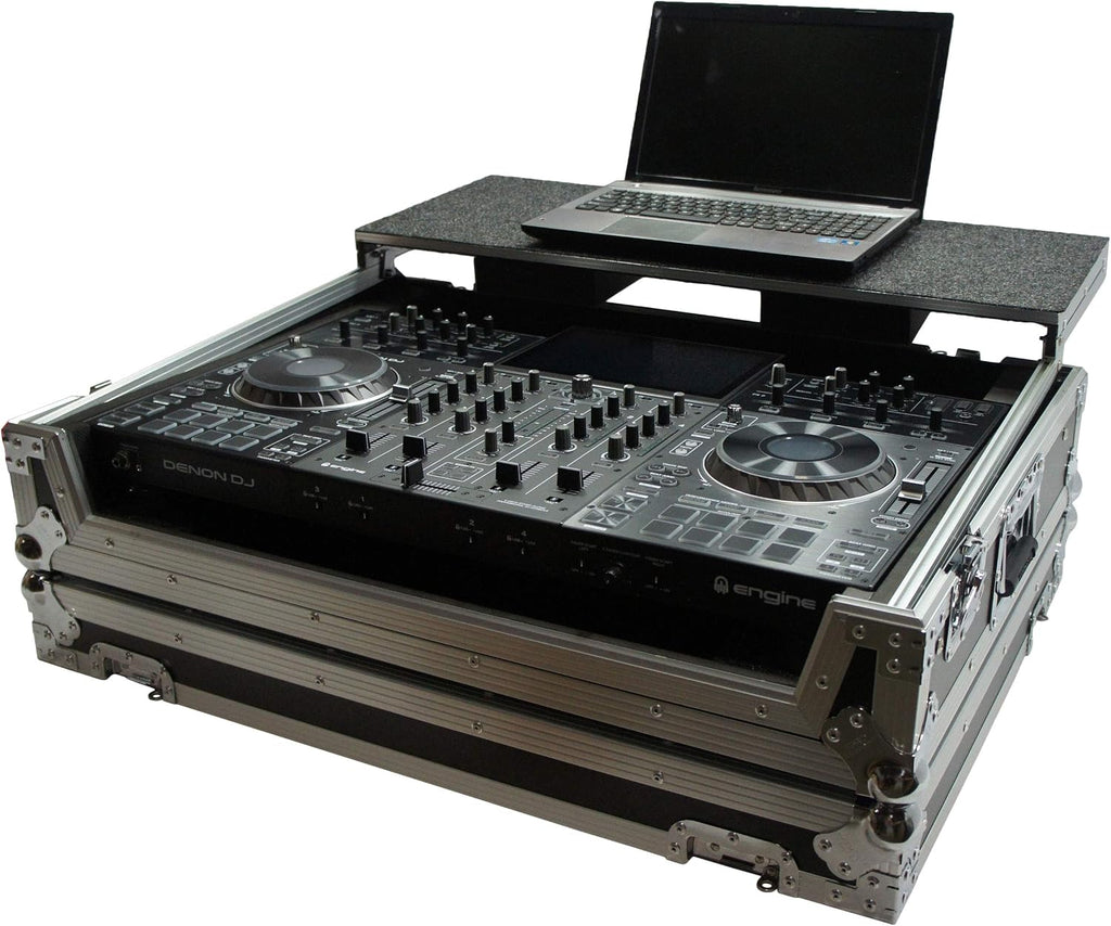 Harmony Audio HCMCX9000LT Flight Glide Laptop Stand DJ Custom Case Compatible with Denon Prime 4