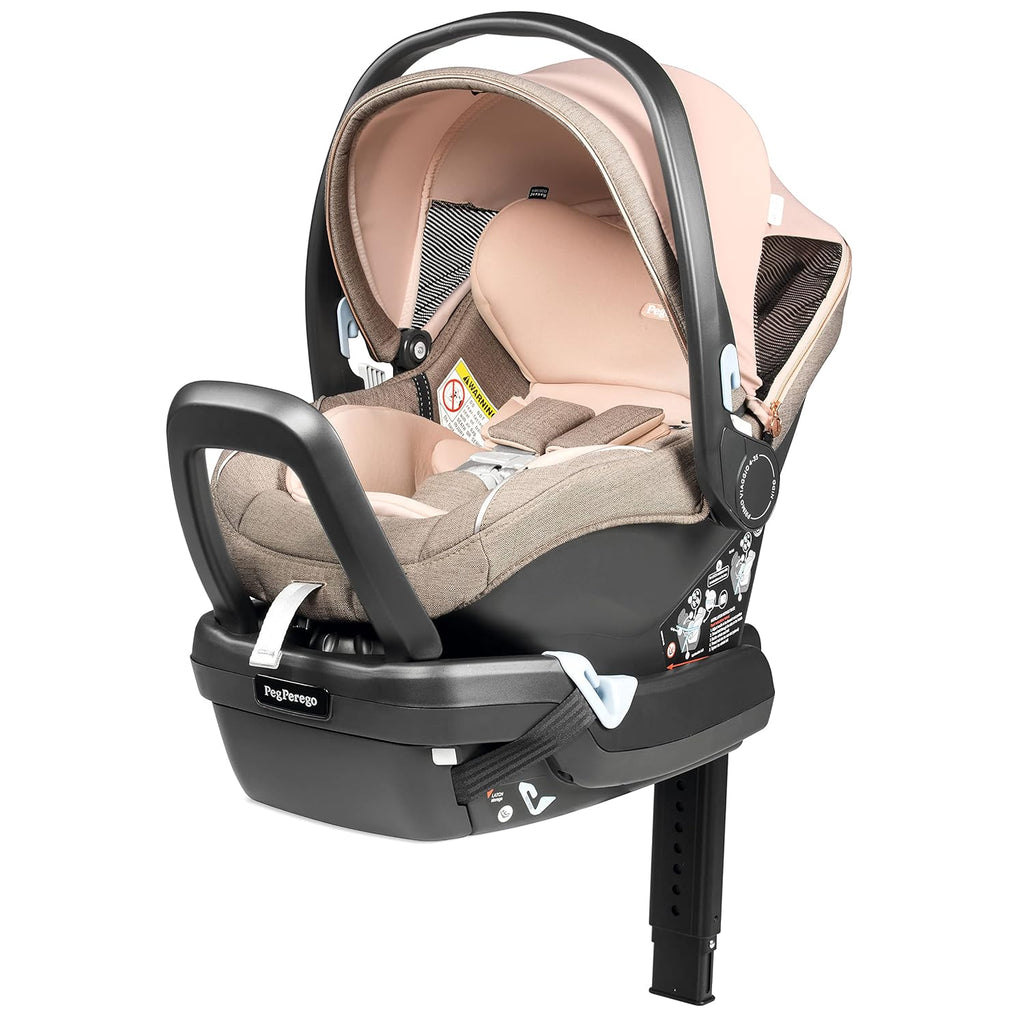 Peg Perego Primo Viaggio Nido - Rear Facing Infant Car Seat - Includes Base with Load Leg & Anti-Rebound Bar - for Babies 4 to 30 lbs - Made in Italy - Mon Amour