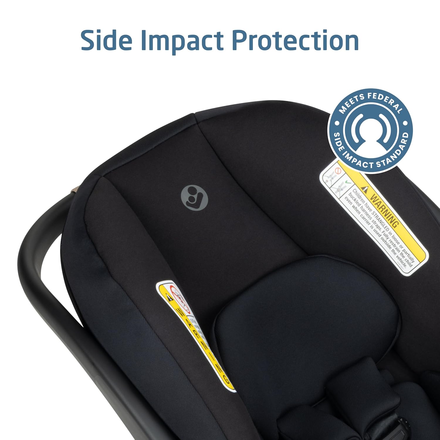 Maxi-Cosi Mico Pro Baby Infant Car Seat, Ventilated Chair Design, Soft Headrest Pad, Easy-Install Latch, Adjustable Belt Guide, 3-Position Base, Stroller-Ready, Fits 4-30 lbs, up to 32 in, Sea Shadow