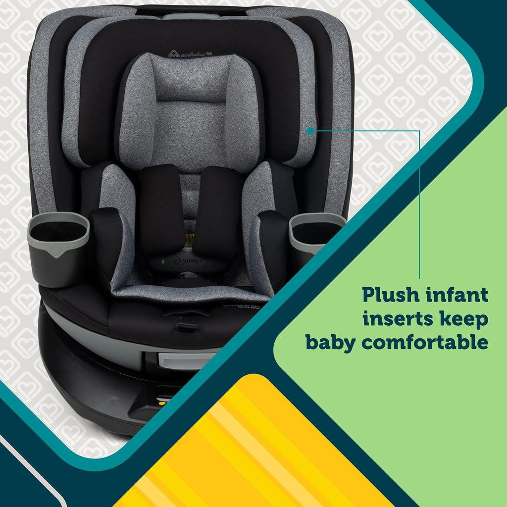 Safety 1st Turn and Go 360 DLX Rotating All-in-One Convertible Car Seat, Sand Bucket