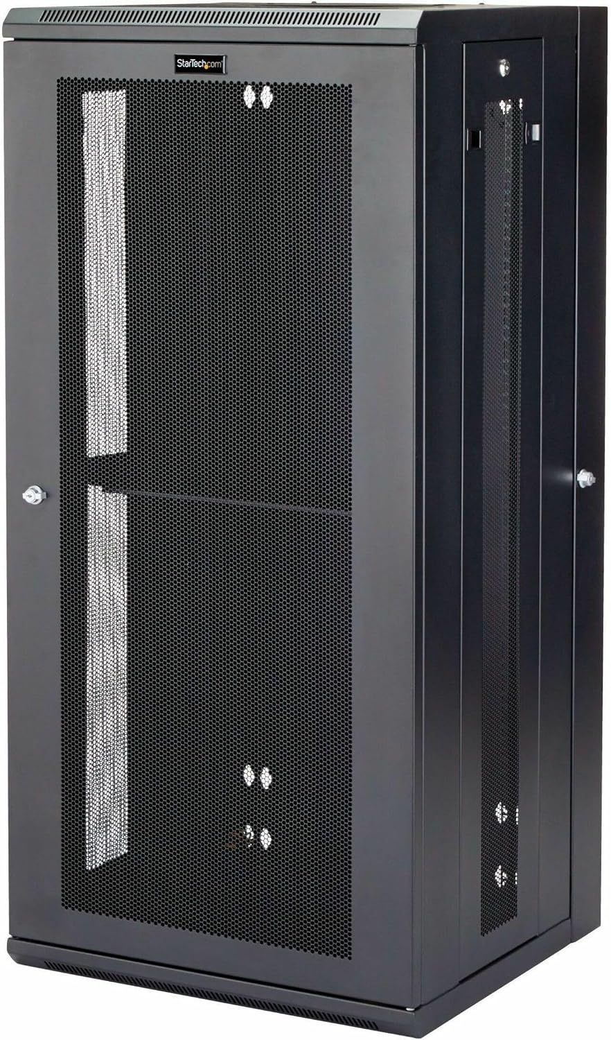 StarTech 4-Post 26U Wall Mount Network Cabinet w/ 1U Shelf, 19' Wall-Mounted Server Rack Kit for IT / Data Computer Equipment, Ships Fully Assembled