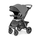 Chicco Bravo LE ClearTex Full-Size Stroller for Babies and Toddlers, UPF-Rated Canopy, GREENGUARD Gold Certified, Lightweight, One-Hand Compact Fold, Pewter/Grey