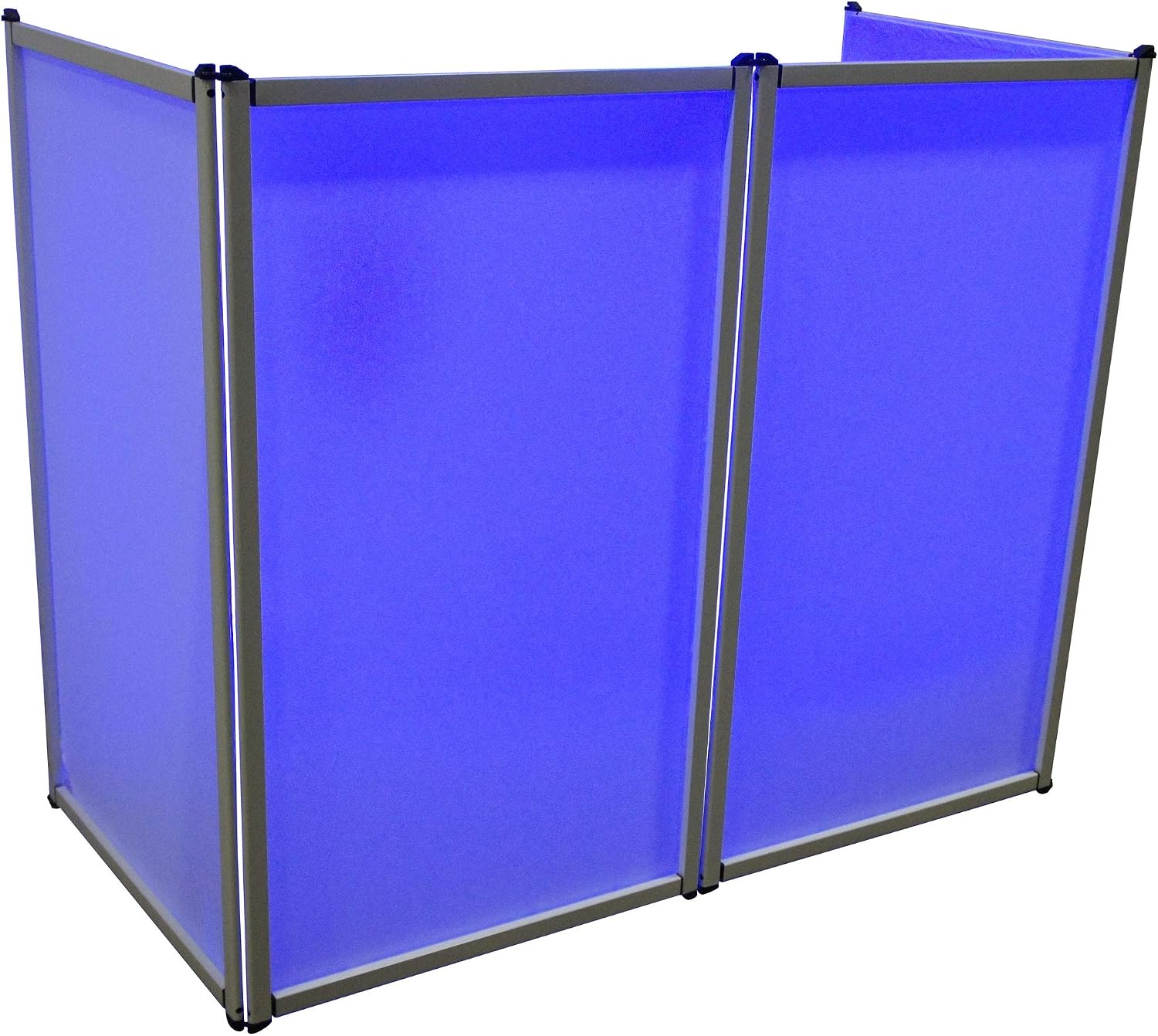 Harmony Audio Aluminum Portable DJ Facade Booth Scrim & 54' Workstation Table