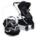 Britax Willow Grove SC Travel System, Infant Car Seat Stroller Combo with Willow SC Infant Car Seat, Alpine Base, and Grove Stroller; ClickTight Technology, SafeWash & StayClean Fabrics — Pindot Onyx