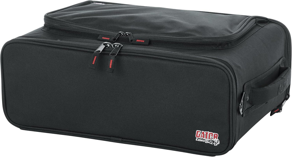Gator Cases Lightweight Rack Bag with Removable Shoulder Strap Stage and Studio Equipment Case (GR-RACKBAG-3U)