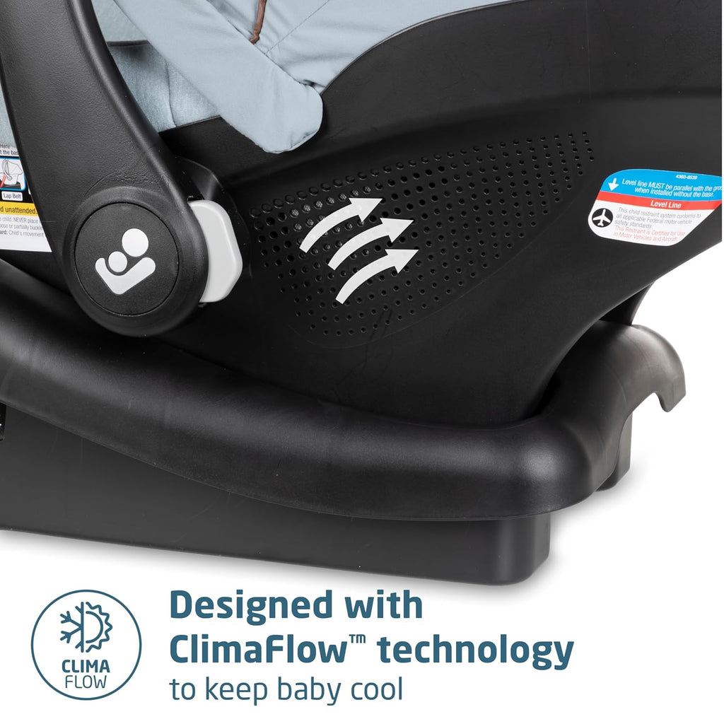 Maxi-Cosi Zelia™ Luxe 5-in-1 Modular - Baby Travel System Car Seat and Stroller, Infant Car Seat and Stroller Combo, Baby Car Seat and Stroller Combo in New Hope Grey