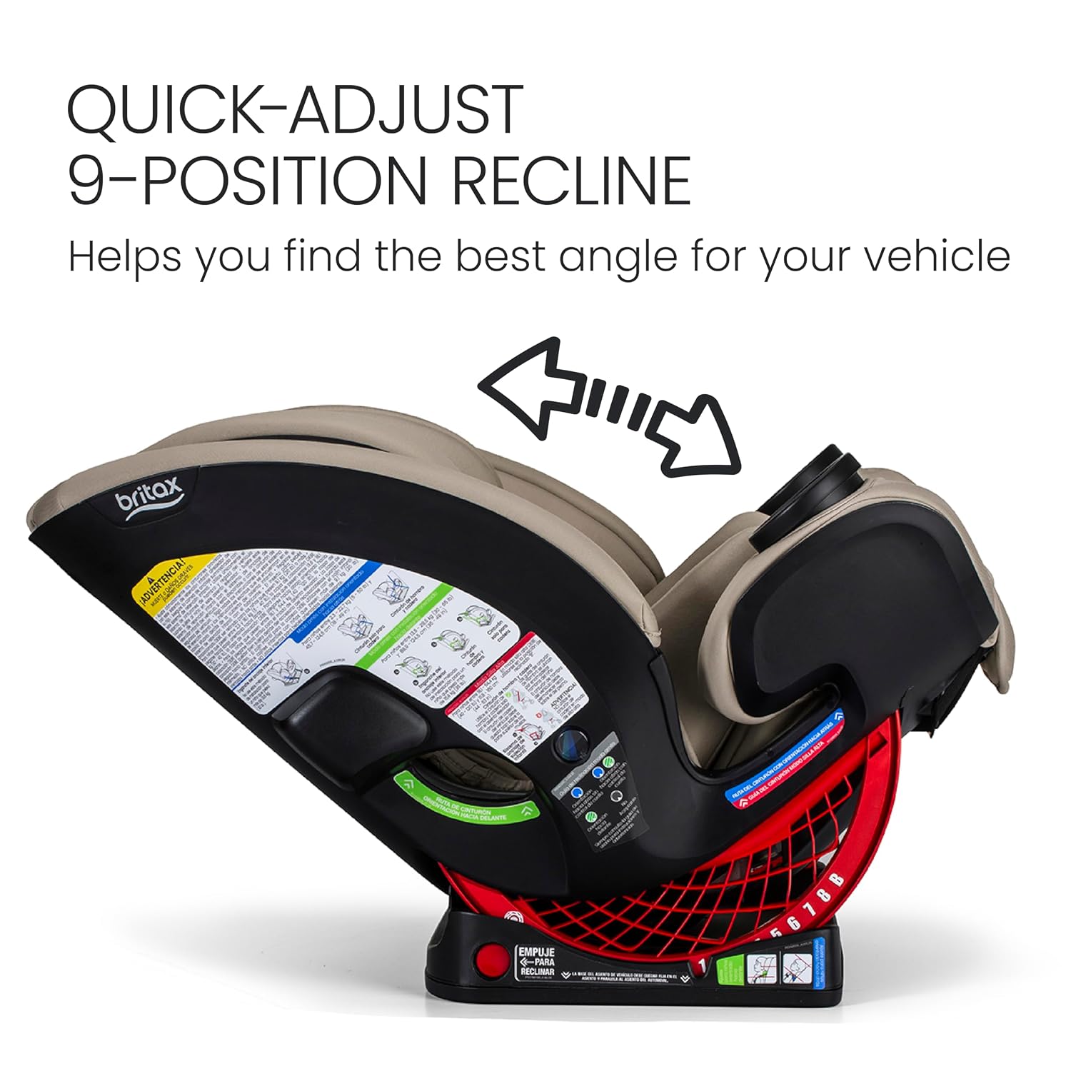 Britax One4Life All-in-One Car Seat, Up to 10 Years of Use, Rear Facing, Forward Facing, & Booster Modes, Extended Rear-Facing, ClickTight Installation & Breathable SafeWash Fabrics — Teak
