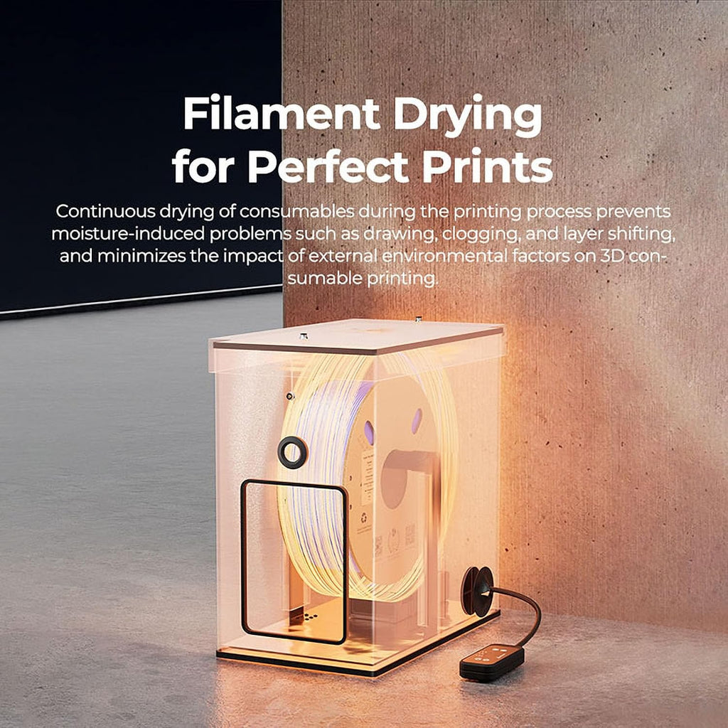 Creality Filament Drying Chamber Heater: Reduce ABS/PA/PC Filament Warp Print Warping, for Ender-3 Series, Ender-3 S1 Series, Ender-3V3 SE/KE, Creality HI/CR-10, Ender-5(Outer Layer has Enclosure)