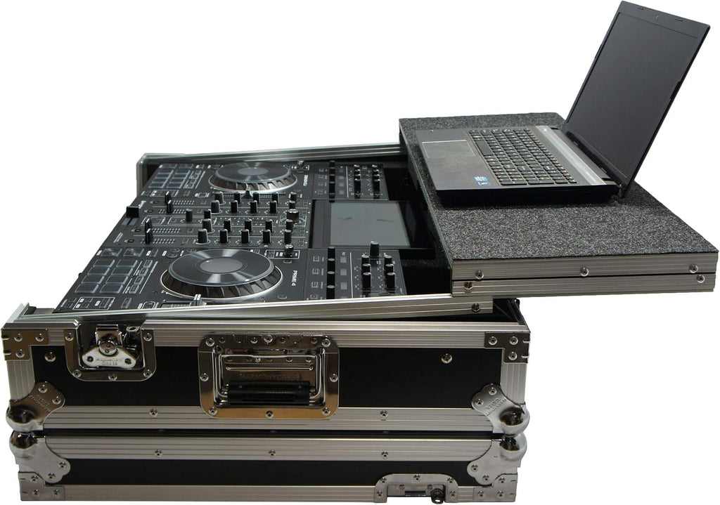 Harmony Audio HCMCX9000LT Flight Glide Laptop Stand DJ Custom Case Compatible with Denon Prime 4