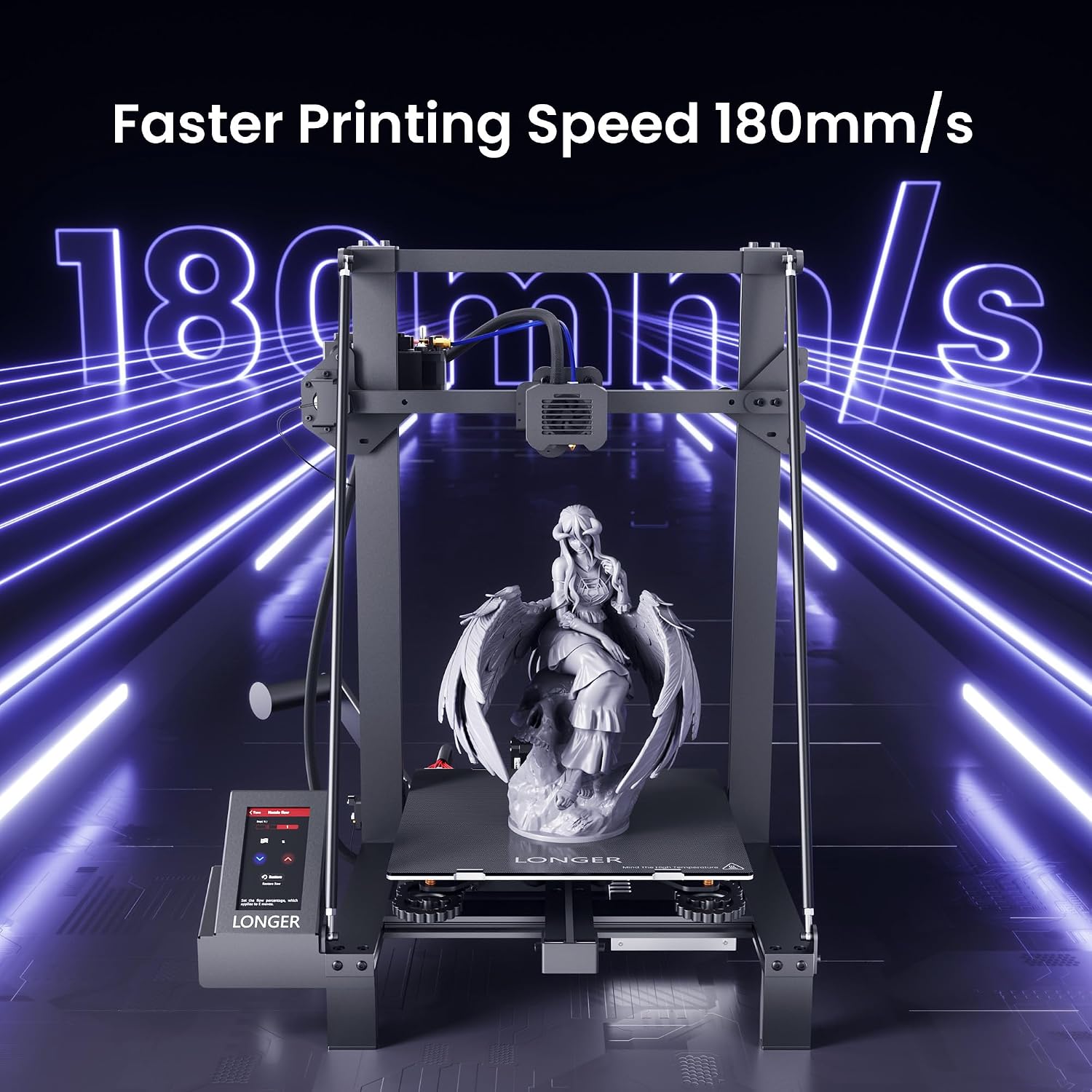 Longer LK5 Pro 3D Printer Fully Open Source Motherboard Upgrade to TMC 2209 4 Silent Driver, DIY for Families and Schools FDM 3D Printers with Large Print Size 11.8x11.8x15.7 Inch, Compatible with PLA