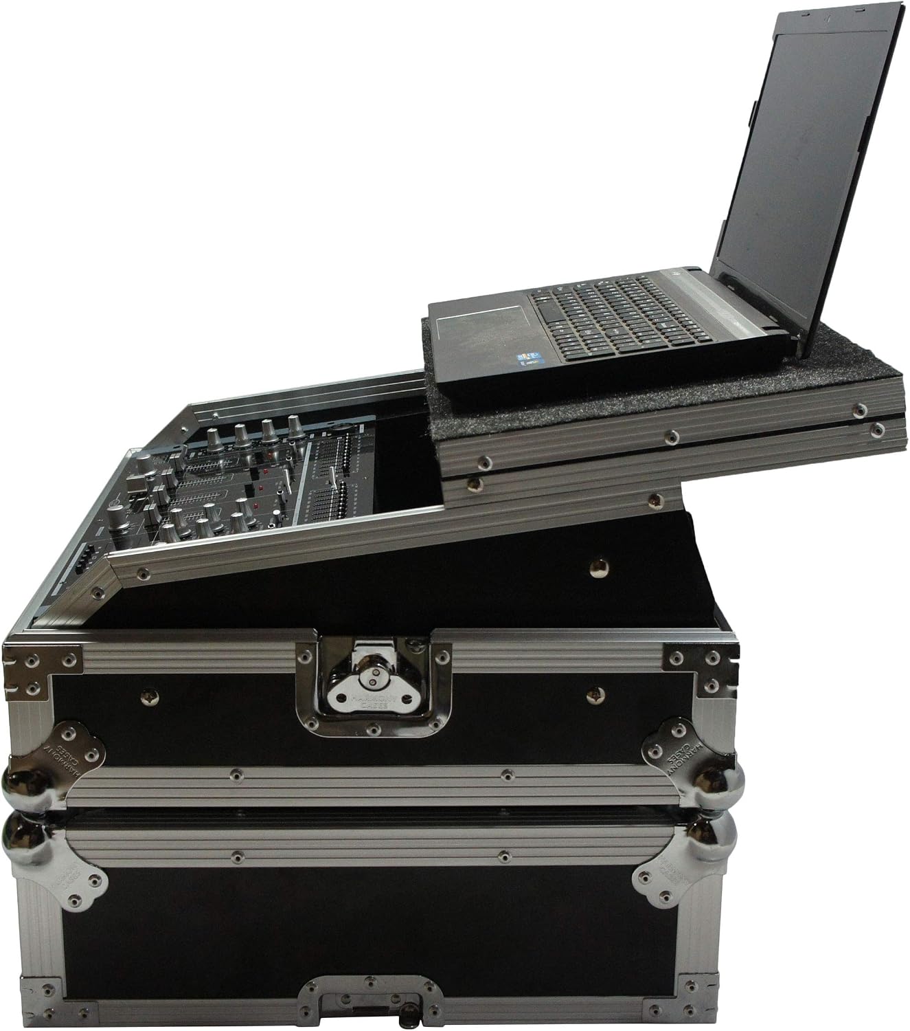 Harmony Audio HC19MIXLT Flight 11U Universal 19' Mixer Glide Laptop Stand Custom Case