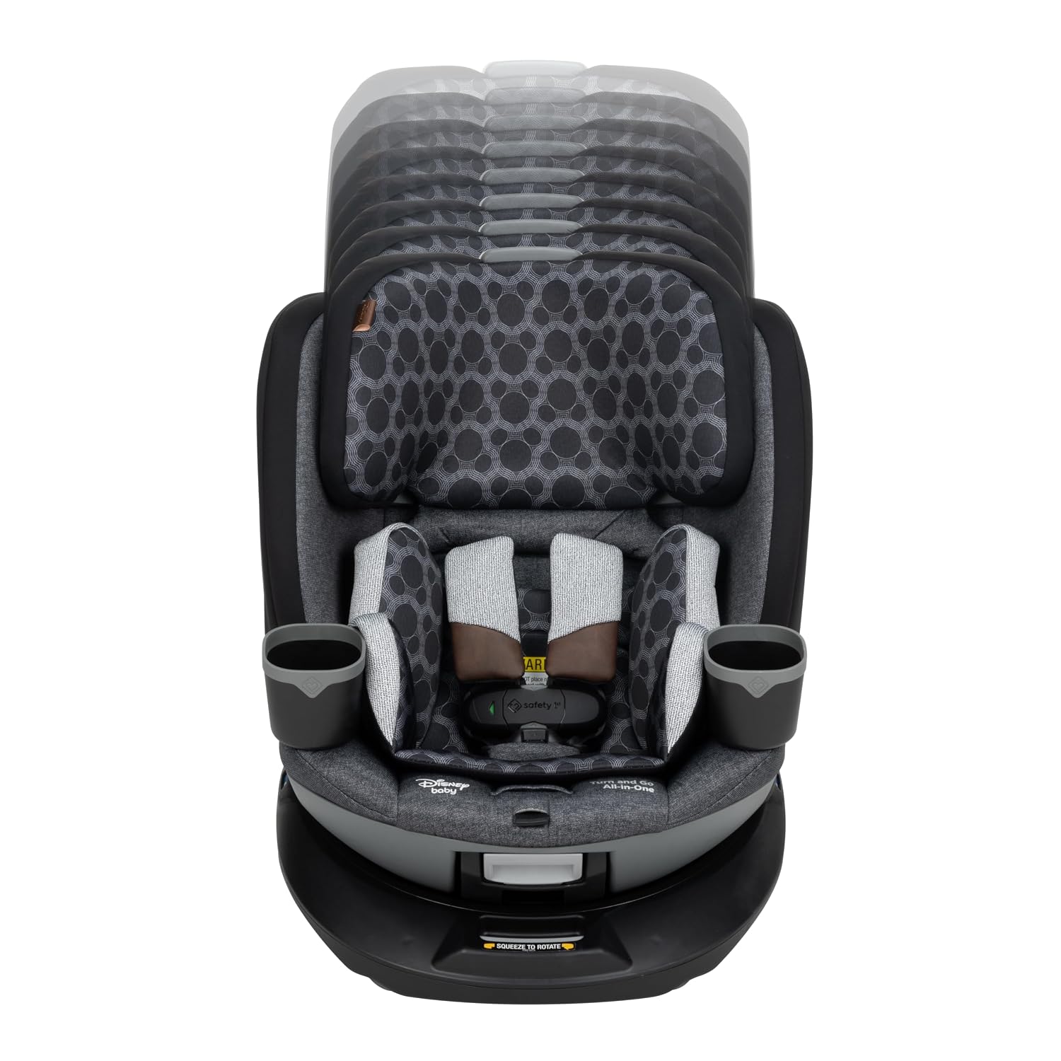 Disney Baby Turn and Go 360 Rotating All-in-One Convertible Car Seat, Vintage Mickey Mouse