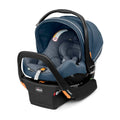 Chicco KeyFit Max Zip ClearLux Infant Car Seat and Base, Rear-Facing Seat for Infants 4-30 lbs., Zip-Open Privacy Shield, Compatible with Chicco Strollers, Baby Travel Gear | Midori/Blue