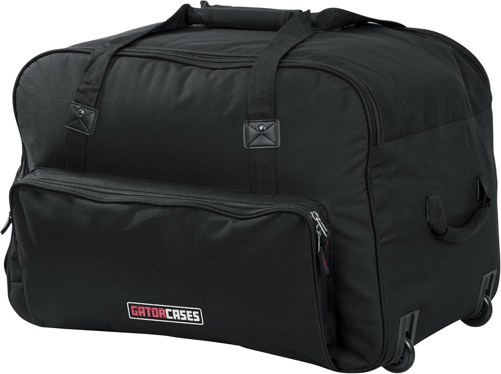 Gator Cases Rolling Speaker Bag for Small Format 12' Loudspeakers with Retractable Pull Handle (GPA-712SM)