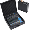 Mixer Case for Yamaha MG16XU/ MG20XU | Protective Hard Shell Carrying Storage Gig Bag Case for Mackie ProFX16V3 / Tascam Model 16 with EVA Foam | Fits Mixer Size up to 19.7'' X 17.4' X 5.2'