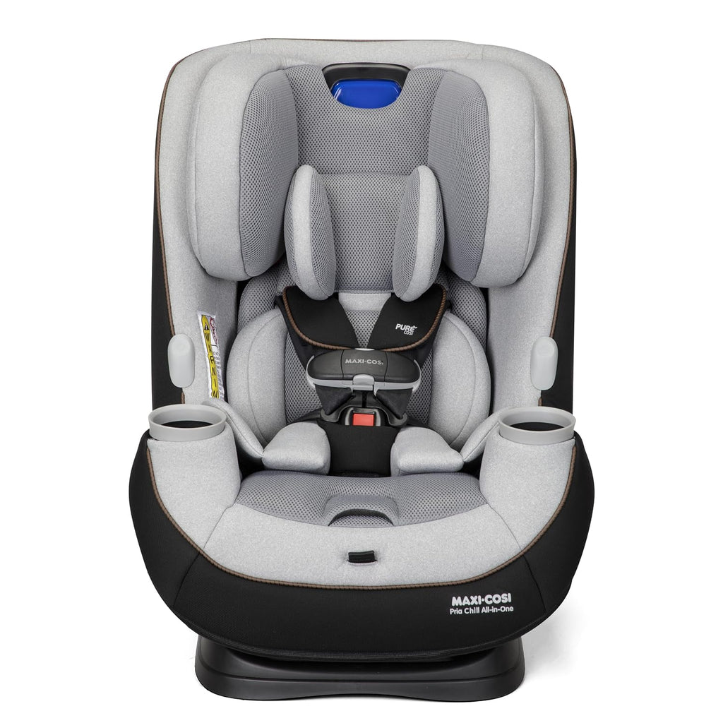 Maxi-Cosi Pria Chill All-in-One Convertible Car Seat, VentMax Fan Technology, QuikFit Harness, ReclineFit, Dishwasher-Safe Cup Holders, Newborn to 10 Years