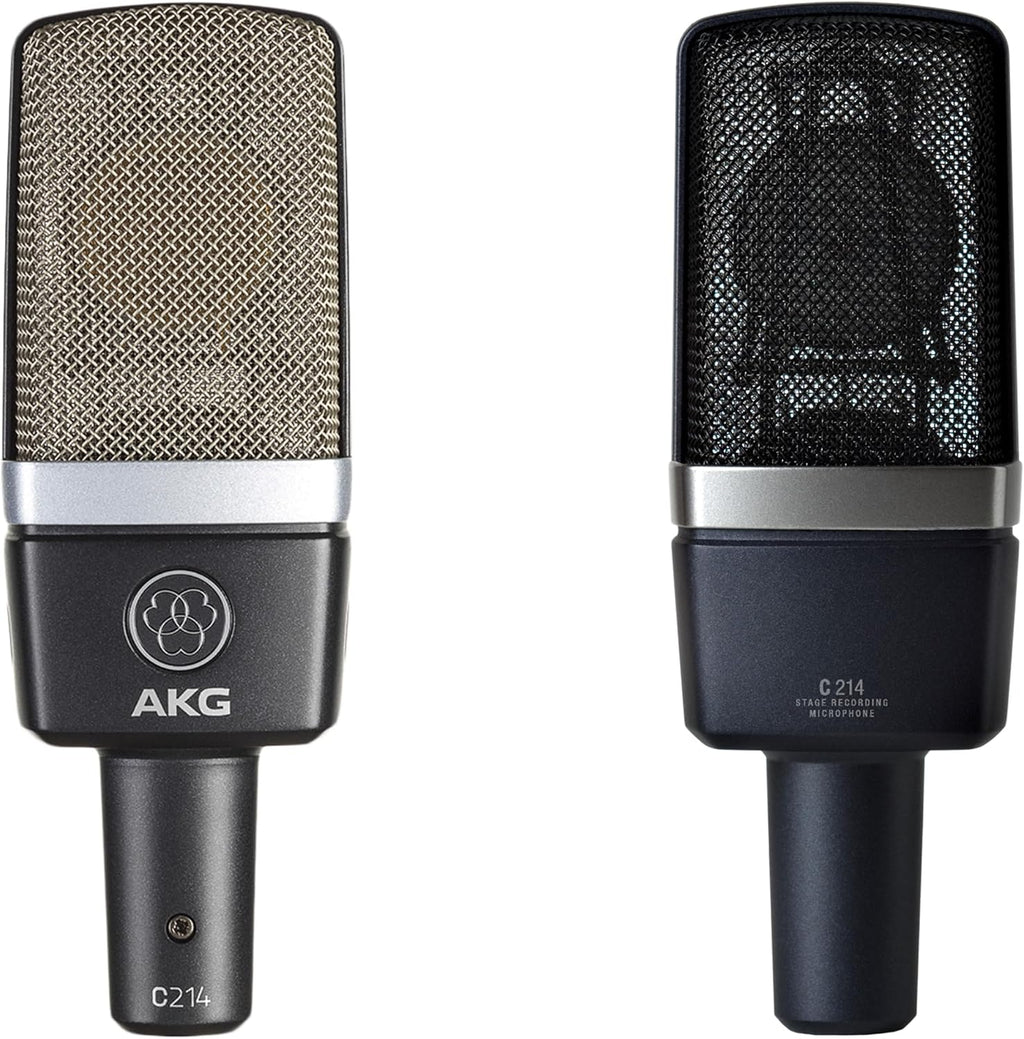AKG Pro Audio C214 Professional Large-Diaphragm Condenser Microphone, Matched Pair, C214 Pair
