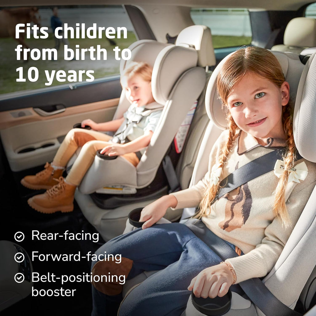 Maxi-Cosi Pria All-in-One Convertible Car Seat, Infant to Toddler Car Seat, Easy-Install Harness, Machine-Washable Cover, 5-100 lbs, Blackened Pearl