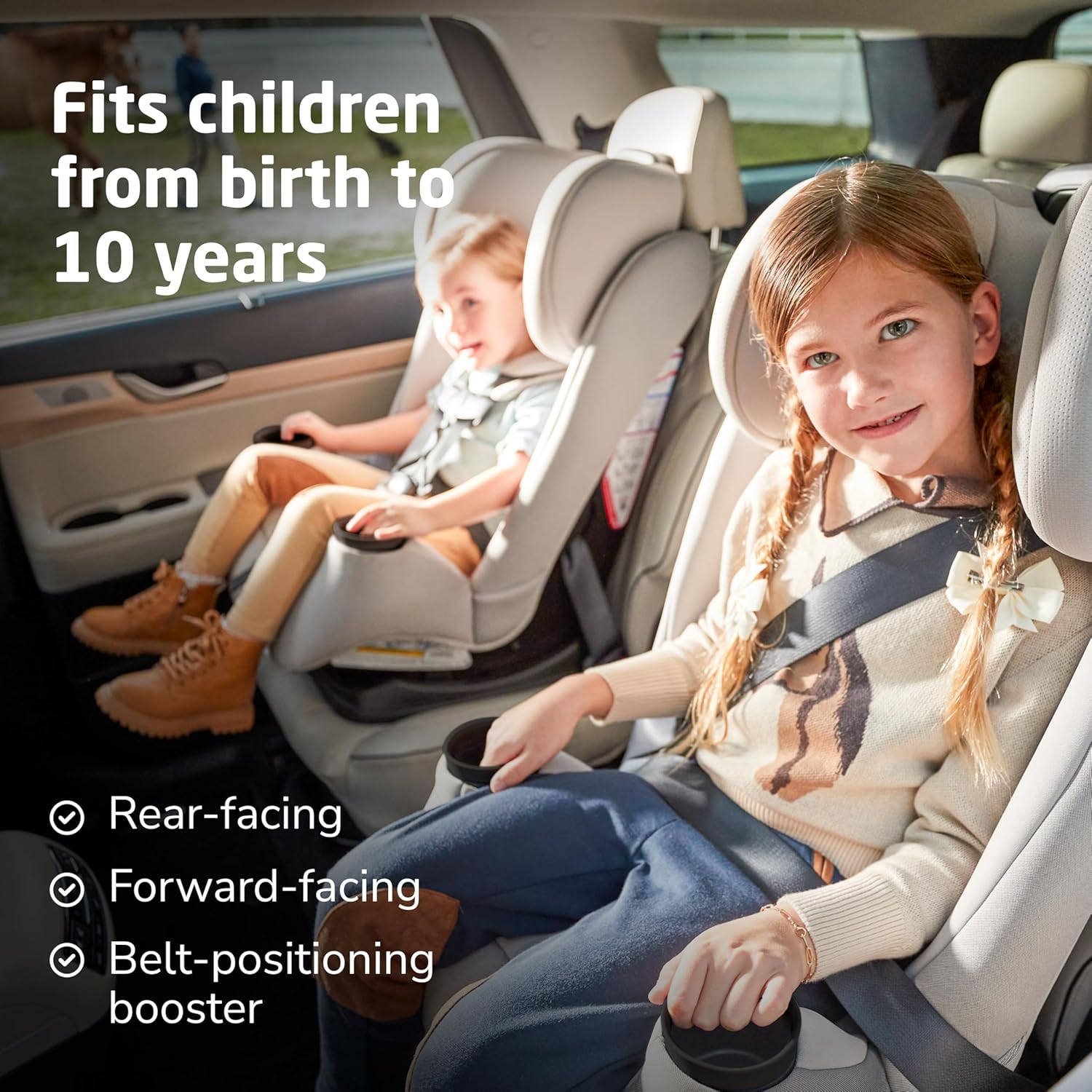 Maxi-Cosi Pria All-in-One Convertible Car Seat, Infant to Toddler Car Seat, Easy-Install Harness, Machine-Washable Cover, 5-100 lbs, SeaDrift